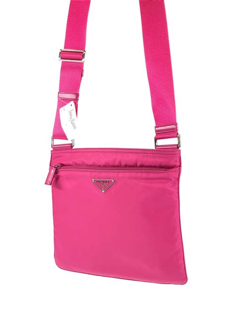 prada nylon pouch pink|Prada nylon bag re edition.